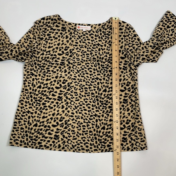Jude Connally Top Size L Animal Print Leopard EUC - Picture 6 of 8